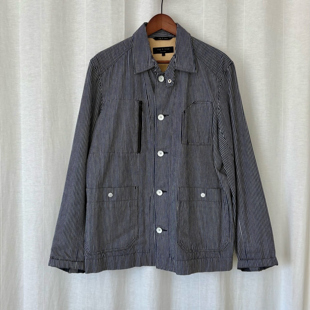 Rag & Bone Hickory Railroad Stripe Chore Coat